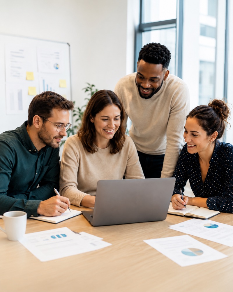 Une équipe RH au travail